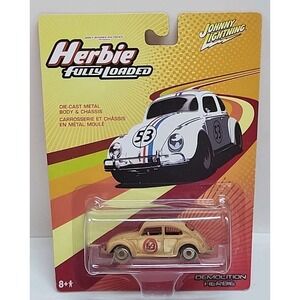 Johnny Lightning - Herbie Fully Loaded: Demolition Herbie  Nice Card Toy Collect